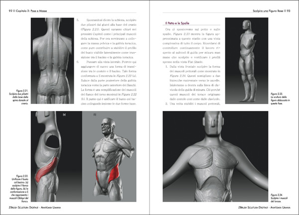 ZBrush Scultura Digitale - Anatomia Umana - pagine 92 - 93