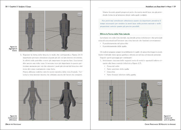ZBrush per Videogame - Creare Personaggi 3D Realistici da Animare - Pagine 58-59