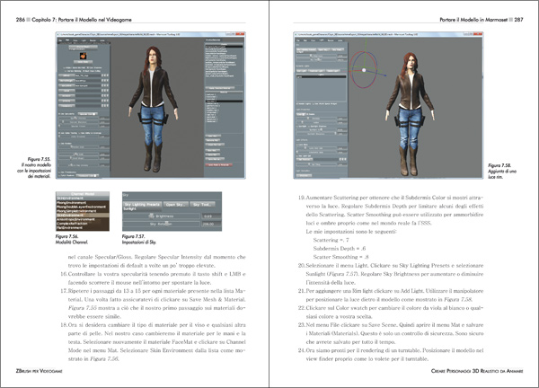 ZBrush per Videogame - Creare Personaggi 3D Realistici da Animare - Pagine 286-287